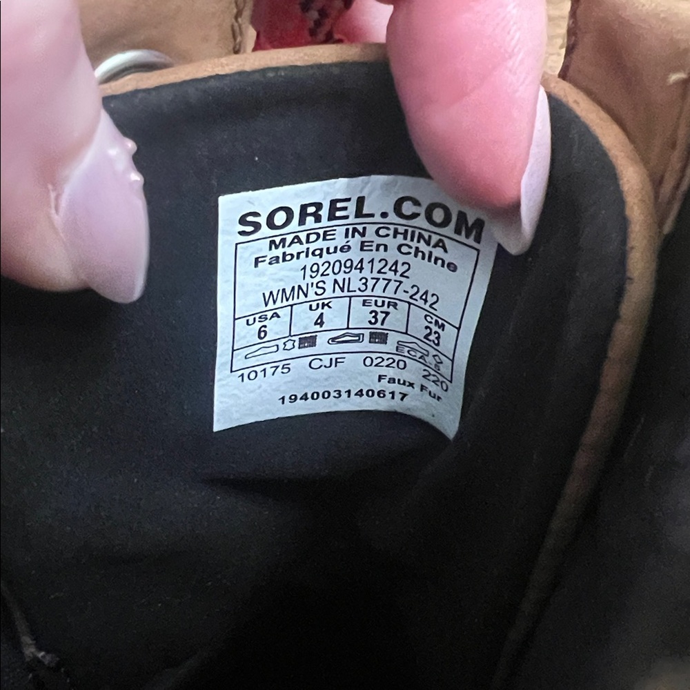 Sorel Women's Brown and Leopard Lexie Wedge Boot - 6 - Picture 4 of 7